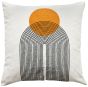 Art Deco Design With Chain Crewel Stitch Rust by Malini | Style Our Home
