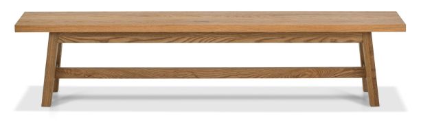 Camden Rustic Oak Large Bench by Bentley Designs | Style Our Home