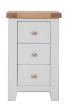 Parisian Grey 3 Drawer Bedside Table by IFD | Style Our Home