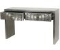 Coco Silver Embossed Metal Console by Libra Designs | Style Our Home