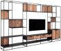 Cosmo 2 Doors Open Racks TV Wall Element Bookcase