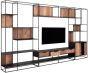Cosmo 2 Doors Open Racks TV Wall Element Bookcase