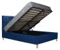 Loxley Blue 5' King Ottoman Bed