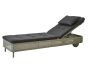 Presley Taupe Sunbed - Black Natté by Cane-line | Style Our home