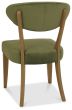 Ellipse Rustic Oak Upholstered Chair - Cedar Velvet Fabric (Pair) by Bentley Designs | Style Our Home