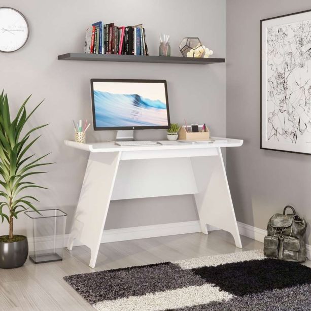Towson Soft White Trestle Desk | Style Our Home