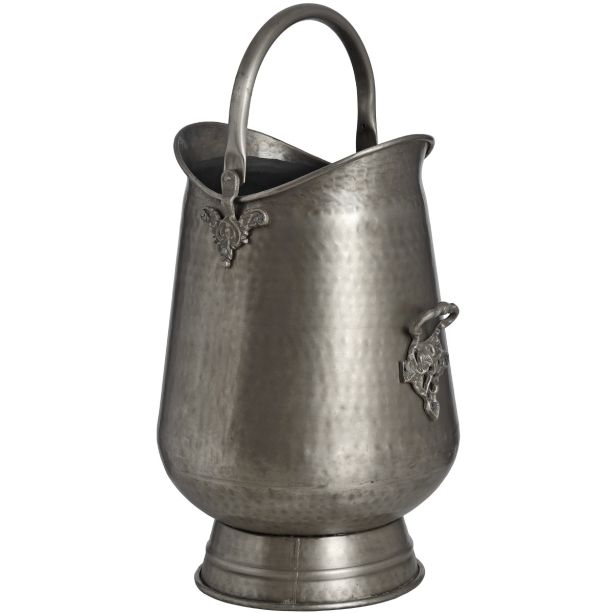 Antique Pewter Coal Bucket by Hill Interiors | Style Our Home