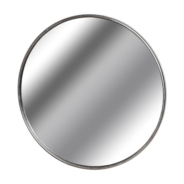 Silver Foil Large Circular Metal Wall Mirror by Hill Interiors | Style Our Home
