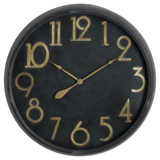 Soho Brass And Black Large Clock by Hill Interiors | Style Our Home