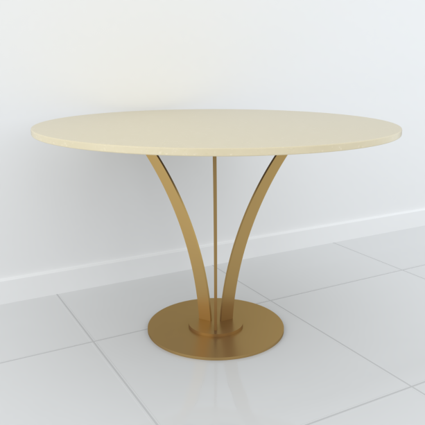 Studio Line Bistro Dining Table - 4 Seater in Beige & Gold by Steve Bristow | Style Our Home