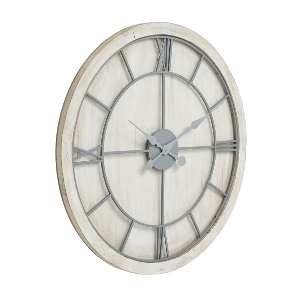 Williston White Large Wall Clock by Hill Interiors | Style Our Home