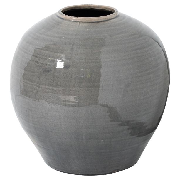Garda Grey Glazed Regola Vase by Hill Interiors | Style Our Home  