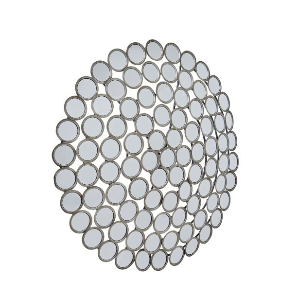 Large Round Convex Antiqued Silver Multi Mirror by Hill Interiors | Style Our Home  