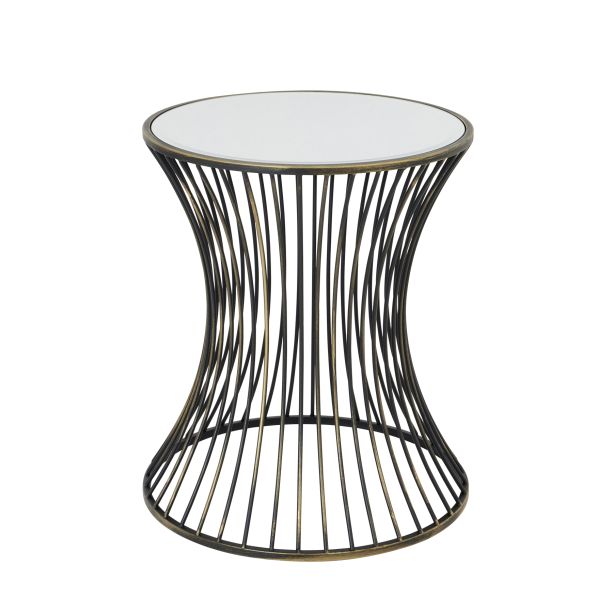 Concaved Mirrored Side Table by Hill Interiors | Style Our Home  