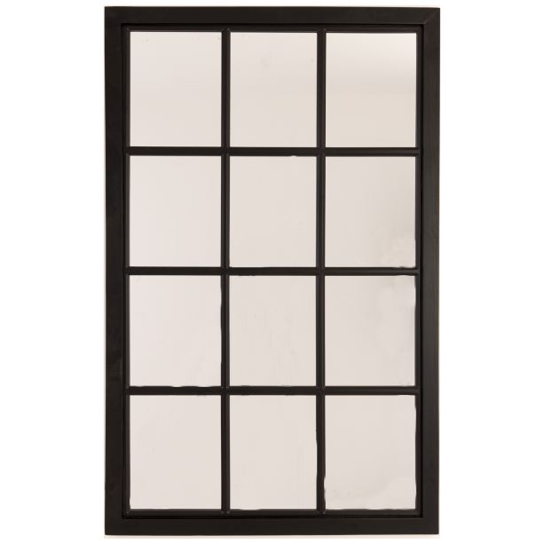 Black Wooden Window Mirror by Hill Interiors | Style Our Home  