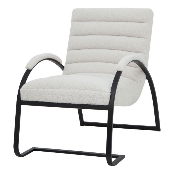 Boucle Ribbed Ark Chair by Hill Interiors | Style Our Home  