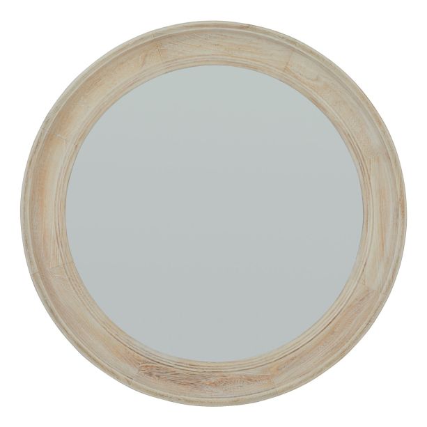 Washed Wood Round Framed Mirror by Hill Interiors | Style Our Home  