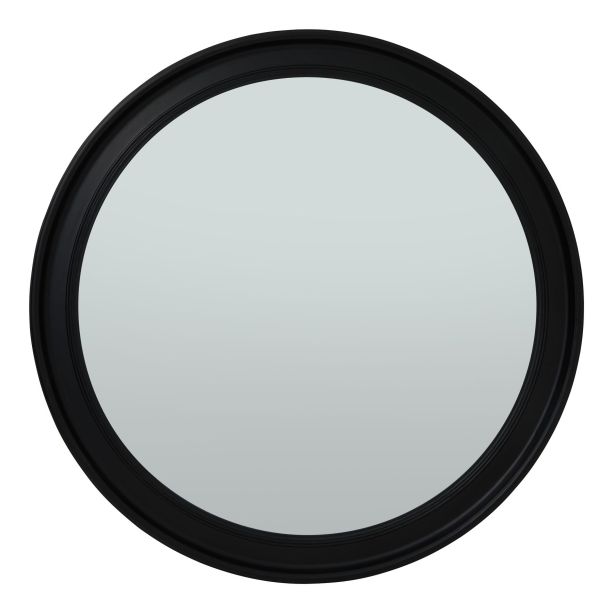 Black Wood Round Framed Large Mirror by Hill Interiors | Style Our Home  