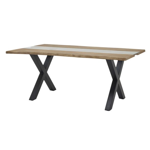 Live Edge Collection Light Acacia River Dining Table by Hill Interiors | Style Our Home  