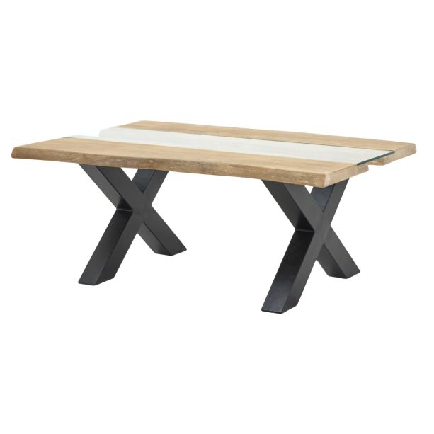 Live Edge Collection Light Acacia River Coffee Table by Hill Interiors | Style Our Home  
