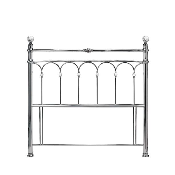 Krystal Antique Nickel 4'6 Double Headboard - Style Our Home