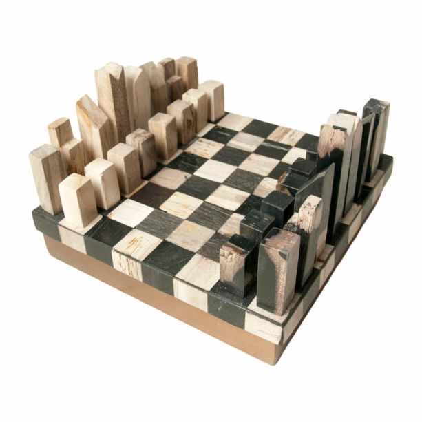 Petrified Wood Chess & Draughts Set by Monologue | Style Our Home