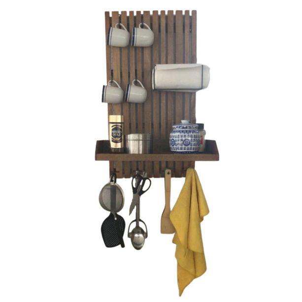 Multifaceted Hanging Kitchen Rack by Monologue | Style Our Home