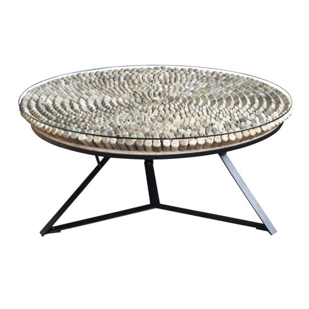 Iowa round coffee table by Monologue | Style Our Home