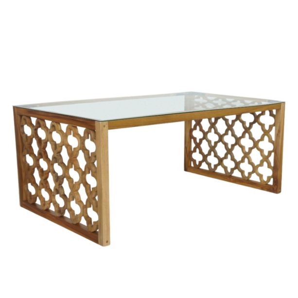 Antigua Coffee Table - glass top by Monologue | Style Our Home