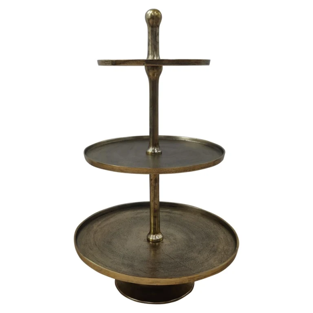 Cake Stand Fallstaff 3-Plates (Bronze) by  Richmond Interiors | Style Our Home