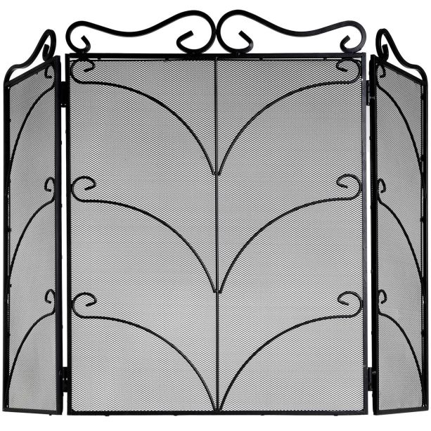 Heavy Large Black Ornate Fire Screen by Hill Interiors | Style Our Home