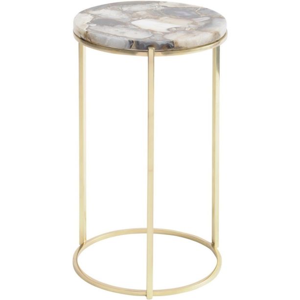 Agate Round Side Table