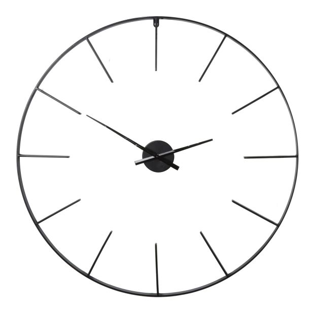 Tiverton Black Skeleton Wall Clock  By Libra | Style Our Home