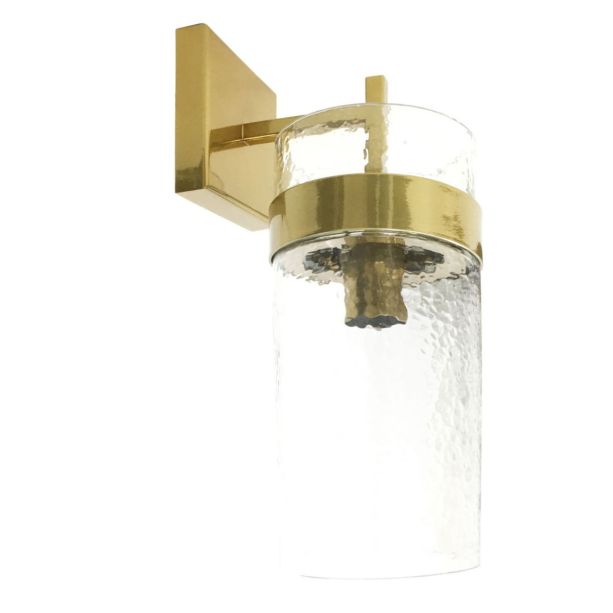 Atrium Glass Wall Light Metallic Champagne Frame