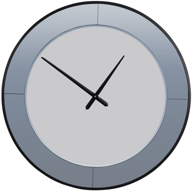 Two Tone Mirrored Round Clock By Libra | Style Our Home