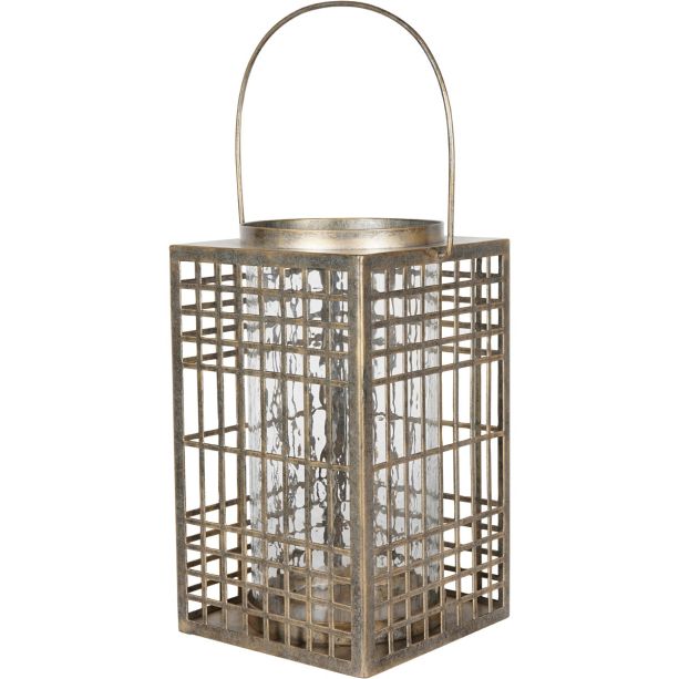 Barossa Fretwork Square Lantern Small  By Libra | Style Our Home