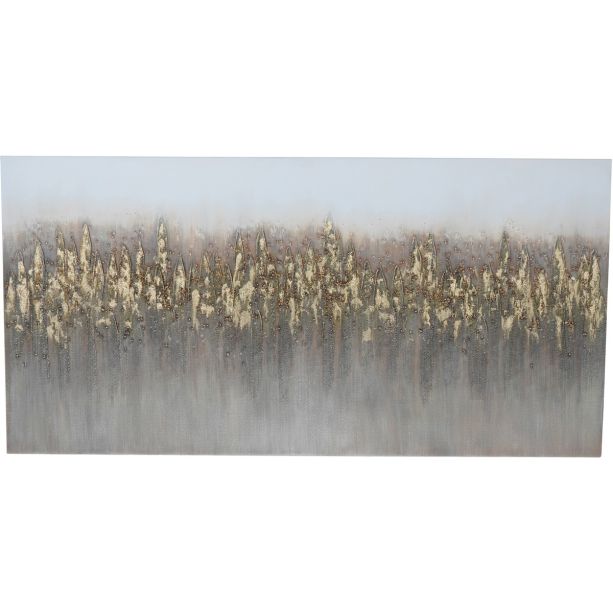 Abstract Golden Reeds Canvas  By Libra | Style Our Home
