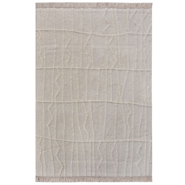 Marve Table Tufted Ivory 160x230cm New Zealand Wool and Cotton Rug By Libra | Style Our Home