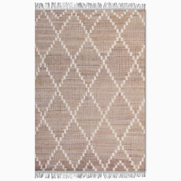 Laridel Punja Kelim Natural & Ivory 160x230cm Jute and Wool Rug By Libra | Style Our Home