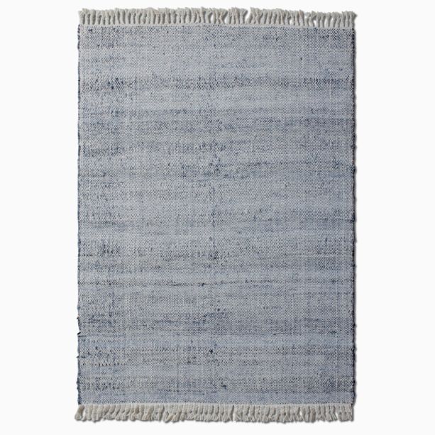 Ernad Hand Woven Grey & Cream 160x230cm Denim & Wool Rug By Libra | Style Our Home
