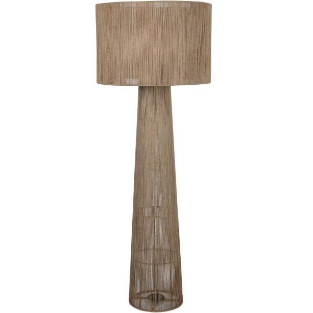 Natrang Jute Floor Lamp with Shade Large by Libra Designs | Style Our Home

