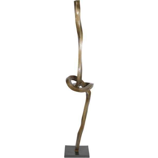 Charlie Textured Brass Aluminium Abstract Sculpture by Libra Designs | Style Our Home
