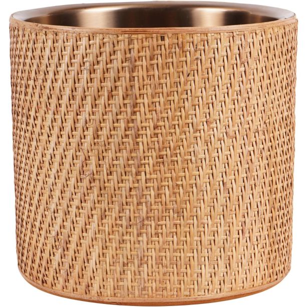 Rattan Dusky Gold Champagne Cooler by Libra Designs | Style Our Home
