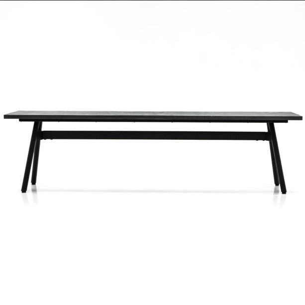 Bronks Black Acacia Bench 170cm by Libra Designs | Style Our Home
