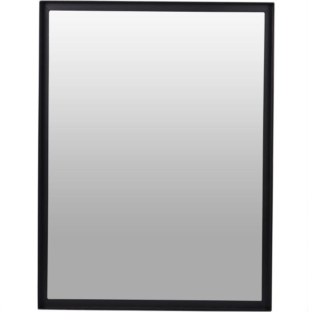 Bronks Black Acacia Wall Mirror 100 x76cm by Libra Designs | Style Our Home
