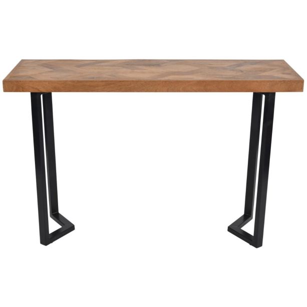 Marston Geometric II Wooden Hall Console Table Small by Libra Designs | Style Our Home
