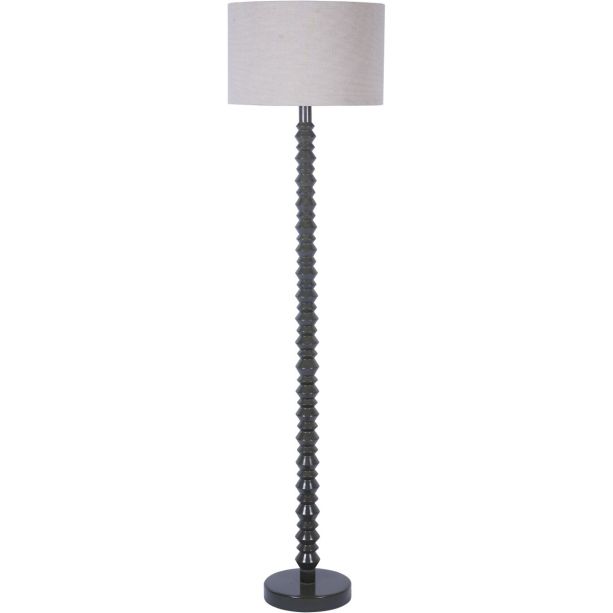 Lacquer Floor Lamp Base Olive With 16″ Shade by Ora Designs | Style Our Home