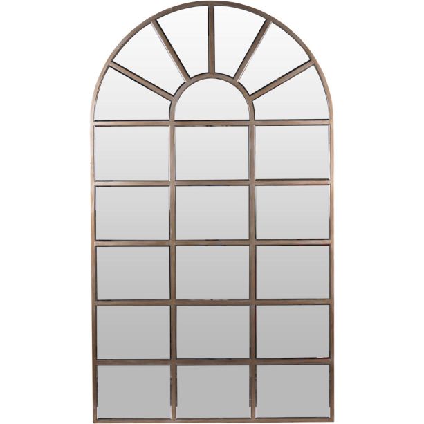 Gold Blakely Arch Floor Standing Mirror by Libra Designs | Style Our Home
