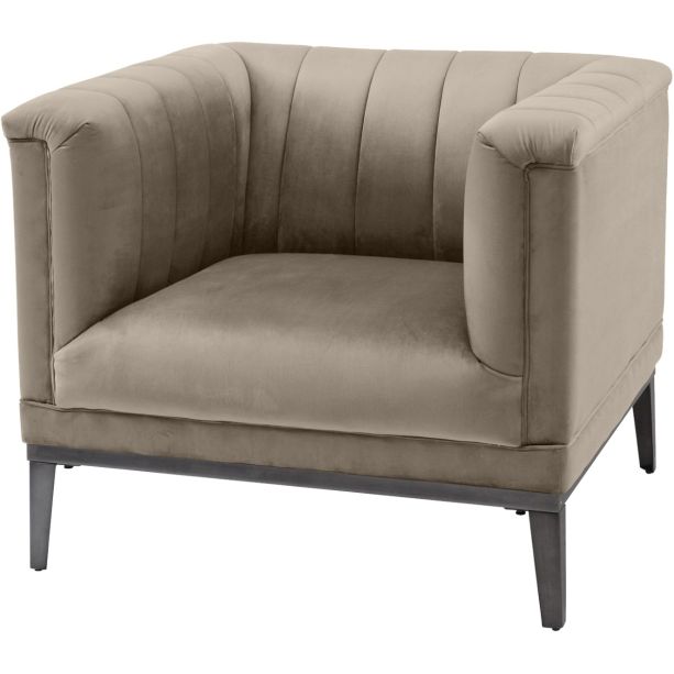 Belgravia Mink Ribbed Occasional Chair by Libra Designs | Style Our Home