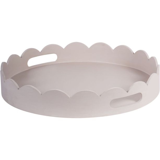Laura Ashley Dove Grey Northall Circular Tray by Ora Designs | Style Our Home